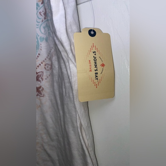 St. Johns Bay Active Floral T- Shirt - Picture 4 of 6